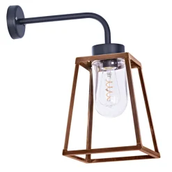 Offene Wandlaterne mit Glaszylinder Lampiok, IP 65