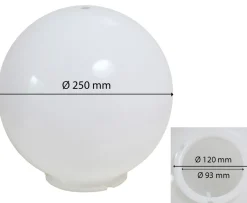 Pendelleuchte für außen mit Acrylglaskugel PL 01