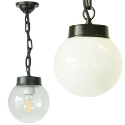 Pendelleuchte mit Glaskugel und Kette 38 Z-OR-K