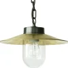 Pendelleuchte mit Messingschirm und Kette 38 Z-BR
