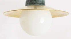 Pendelleuchte mit Messingschirm und Kette 38 Z-BR