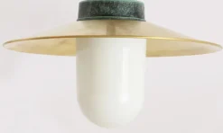 Pendelleuchte mit Messingschirm und Kette 38 Z-BR
