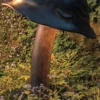 Pilz-Gartenleuchte aus Schmiedeeisen AL 6691, 6692, 6693