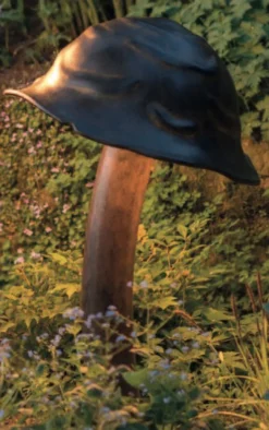 Pilz-Gartenleuchte aus Schmiedeeisen AL 6691, 6692, 6693