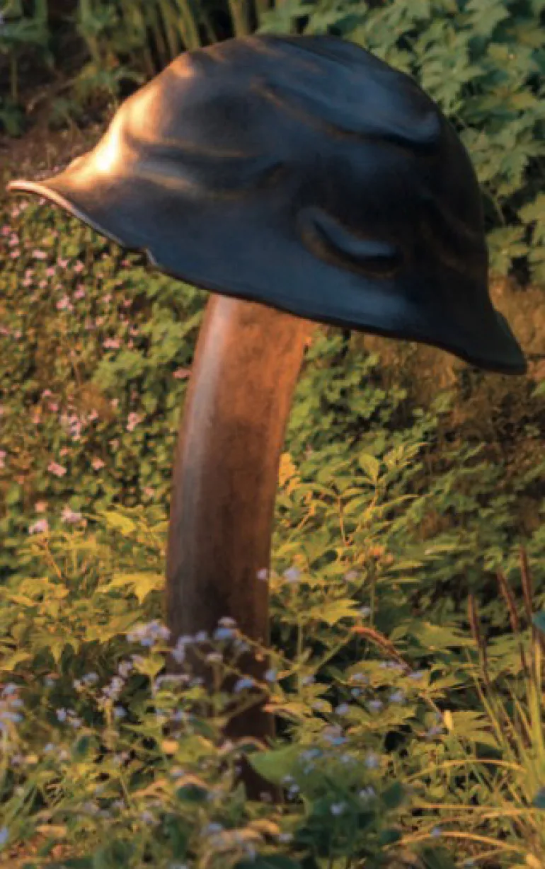 Pilz-Gartenleuchte aus Schmiedeeisen AL 6691, 6692, 6693