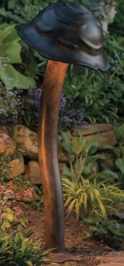 Pilz-Gartenleuchte aus Schmiedeeisen AL 6691, 6692, 6693