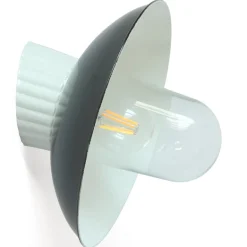 Porzellan Wandlampe mit schwarzem Schirm WMAL 2024