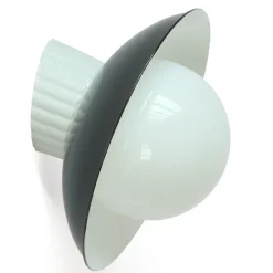 Porzellan Wandlampe mit schwarzem Schirm WMAL 2024
