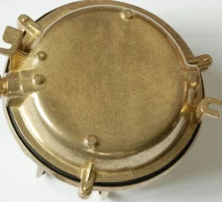 Runde Holophanglas-Schiffsleuchte für außen mit Sterngitter