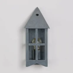 Rustikale Halblaterne Pyramide mit Gitter