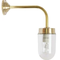 Scheunenlampe aus Messing mit Zylinder 38-90 ORBR-Z