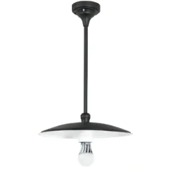 Schlichte Deckenlampe mit Tellerschirm für außen