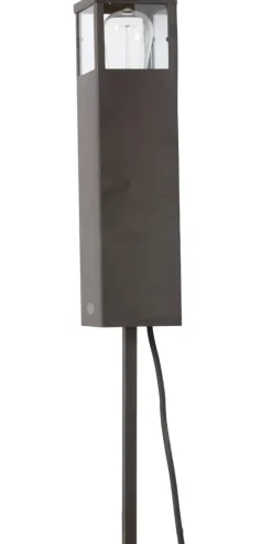 Schlichte Pollerleuchte aus Messing Vitrine Pole