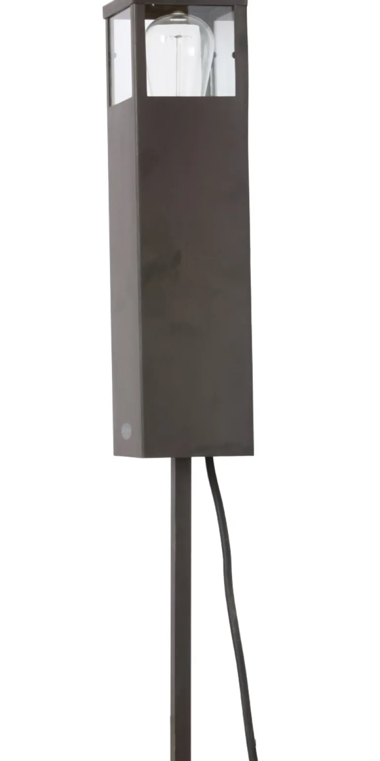 Schlichte Pollerleuchte aus Messing Vitrine Pole
