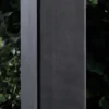 Schlichte Pollerleuchte aus Schmiedeeisen mit klarem Glas AL 6832