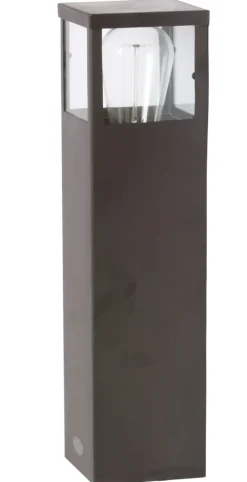 Schlichte Pollerleuchte aus Messing Vitrine Pole