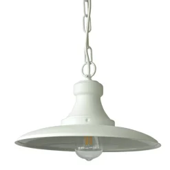 Schlichte Schirmlampe für Außen mit Kette