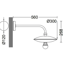 Schlichte Wandlampe für außen ohne Glas