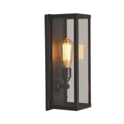 Schmale Kasten-Wandleuchte aus Messing Box 7650
