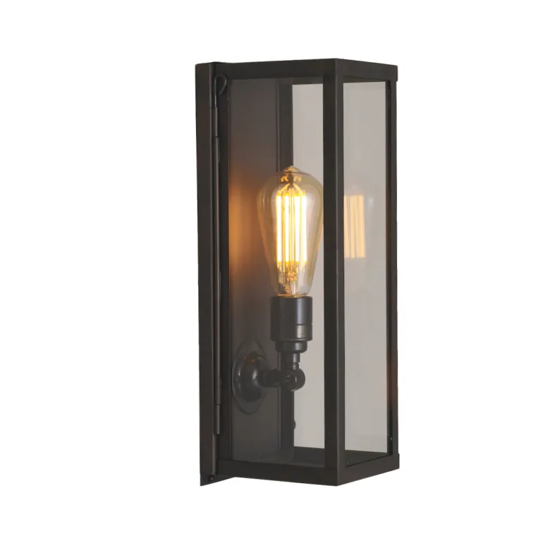 Schmale Kasten-Wandleuchte aus Messing Box 7650