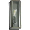 Schmales Kasten-Wandlicht aus Messing Box 7649
