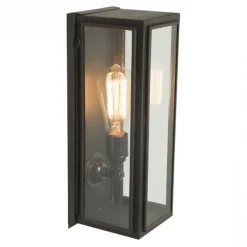 Schmales Kasten-Wandlicht aus Messing Box 7649
