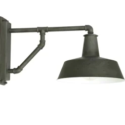 Schmiedeeisen-Stalllampe mit Rohr-Wandarm WL 3638