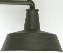 Schmiedeeisen-Stalllampe mit Rohr-Wandarm WL 3638