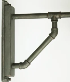 Schmiedeeisen-Stalllampe mit Rohr-Wandarm WL 3638