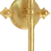 Schmiedeeisen-Wandfackel für Außen