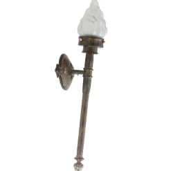 Schmiedeeisen-Wandfackel für Außen