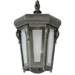 Schmiedeeisen-Wandleuchte mit Facettenglas WL 3626