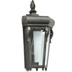 Schmiedeeisen-Wandleuchte mit Facettenglas WL 3626