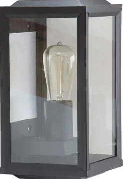 Schwarze Außenlampe: Holländische Kassettenleuchte