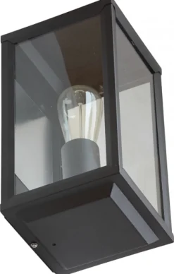 Schwarze Außenlampe: Holländische Kassettenleuchte