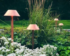 Schwedische Gartenleuchte Cake aus Kupfer oder Messing