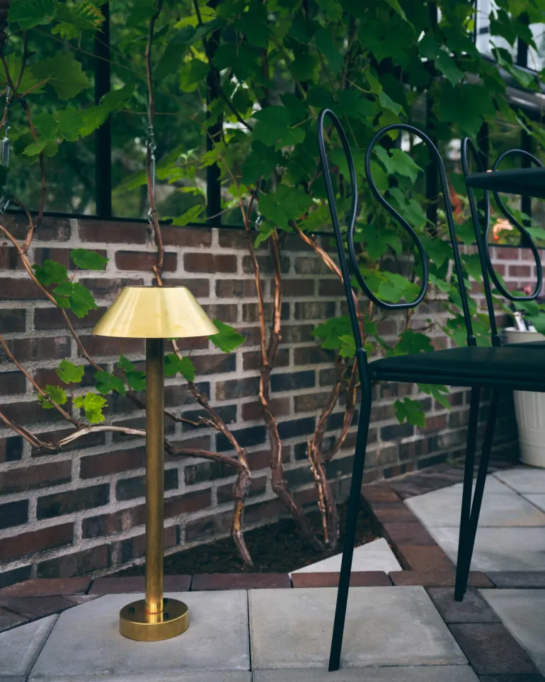 Schwedische Gartenleuchte Cake aus Kupfer oder Messing