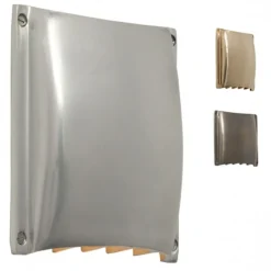 Sehr flache Yachtleuchte aus Alu- oder Bronzeguss 2464