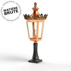 Sockelleuchte im Empire-Stil aus Aluminium oder Kupfer Louvre