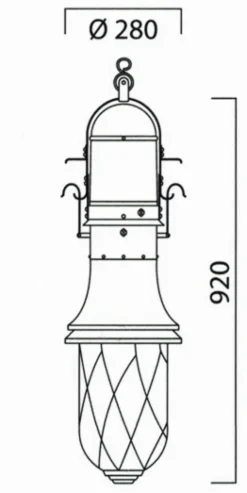 Sparbogenlampe nach Peter Behrens A8