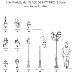 Standleuchte mit Bischofsstab Place des Vosges 2