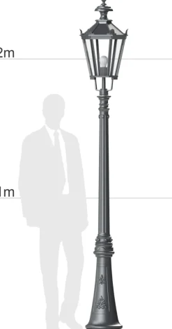 Standleuchte mit Schinkel-Laterne Arystoteles.72