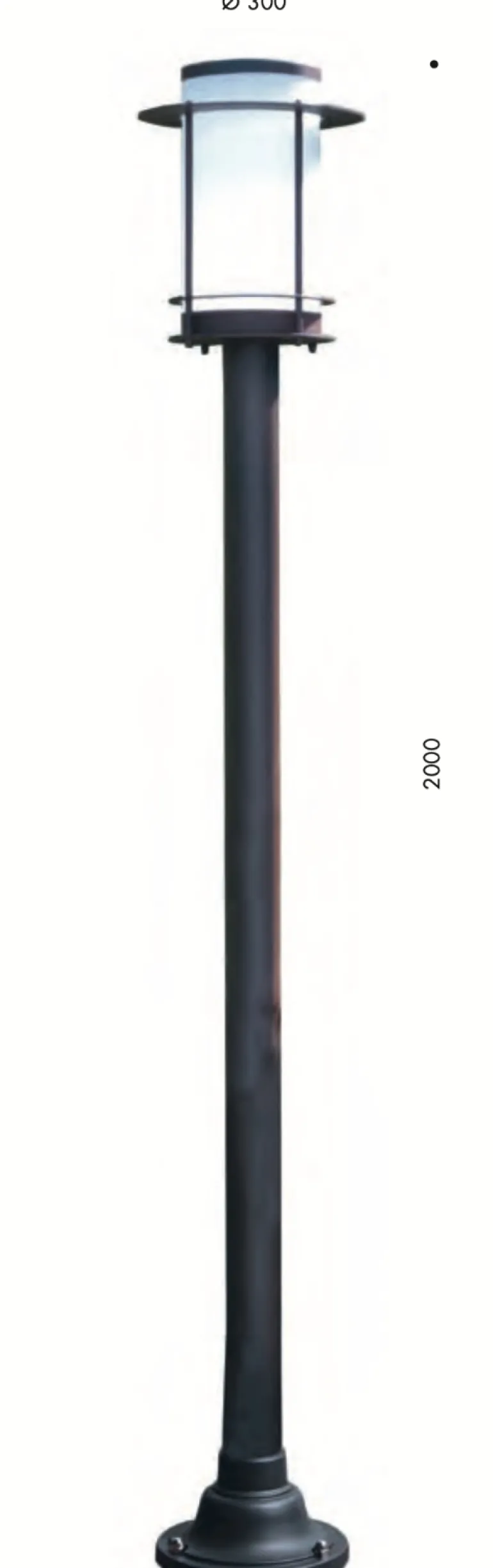 Stilvolle Art déco-Standlaterne aus Italien