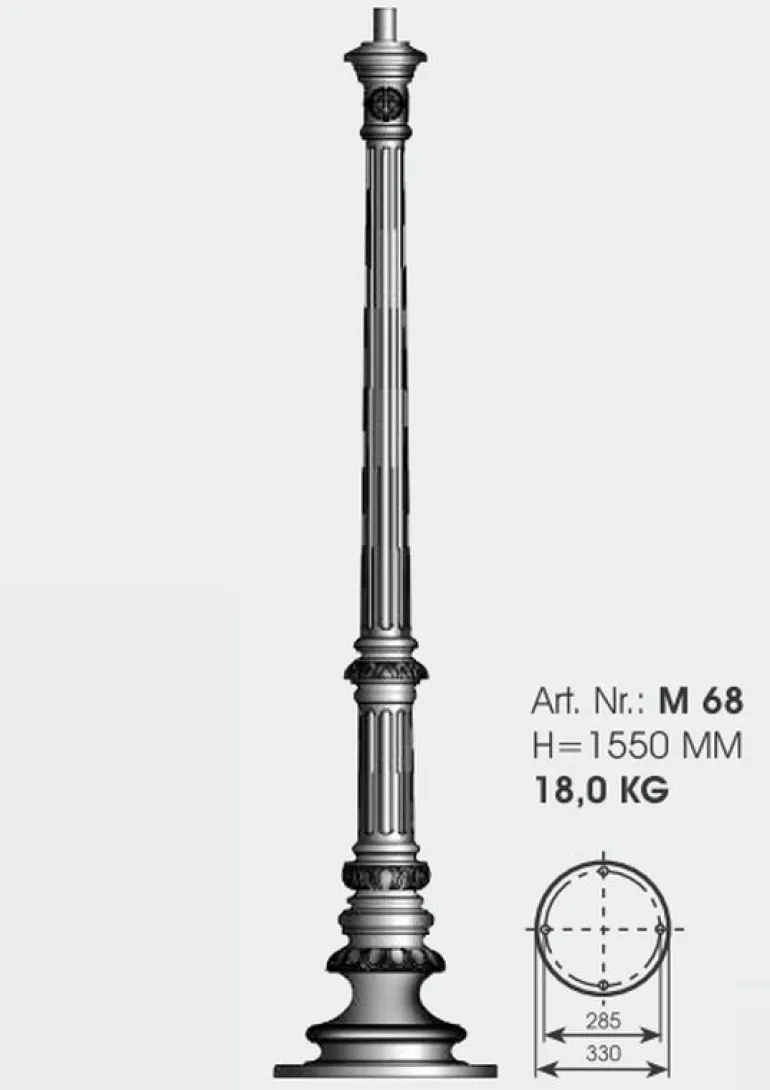 Stilvolle Standleuchte aus Schmiedeeisen AL 6597.6592