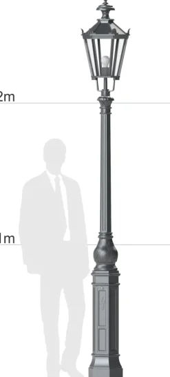 Straßenlaterne mit Schinkelleuchte S2MP1K.73