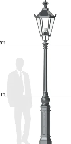 Straßenlaterne mit Schinkelleuchte S2MP1K.73