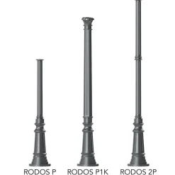 Säule RODOS P mit historischem Mastfuß 103 / 145 / 161 cm