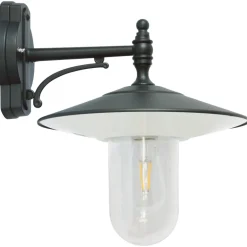 Traditionelle Hofleuchte: Wandlampe mit Zylinderglas
