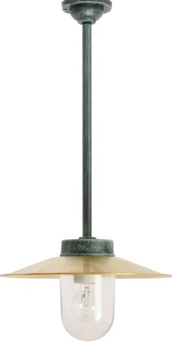 Traditionelle Messingschirm-Deckenleuchte 38-CL BR