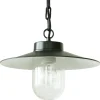Traditionelle schwarze Aluminium-Pendelleuchte mit Kette 38 Z